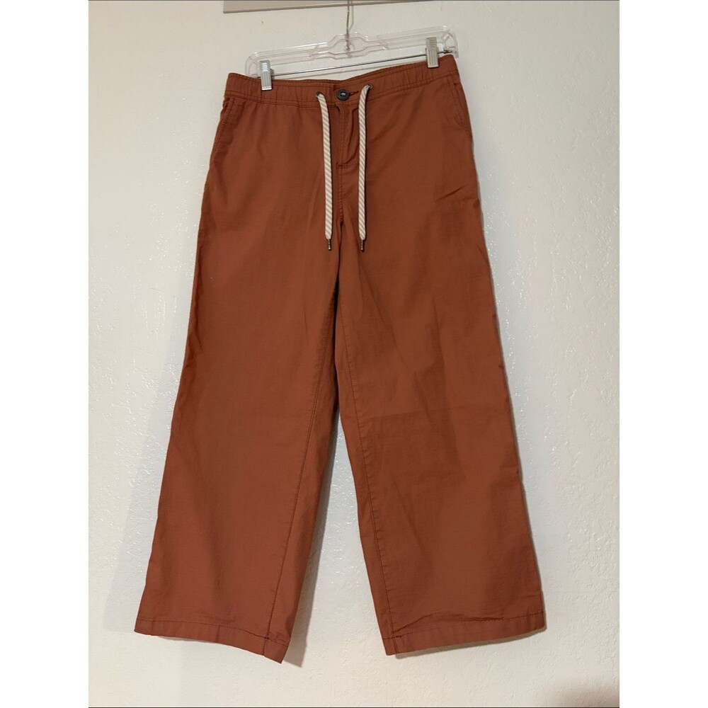 Vuori Wide Leg Ripstop Crop Pants Rose Medium - Picture 2 of 5